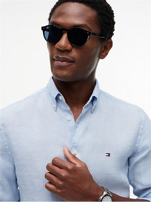 pigment dyed li solid rf shirt TOMMY HILFIGER | MW0MW41530C1O
